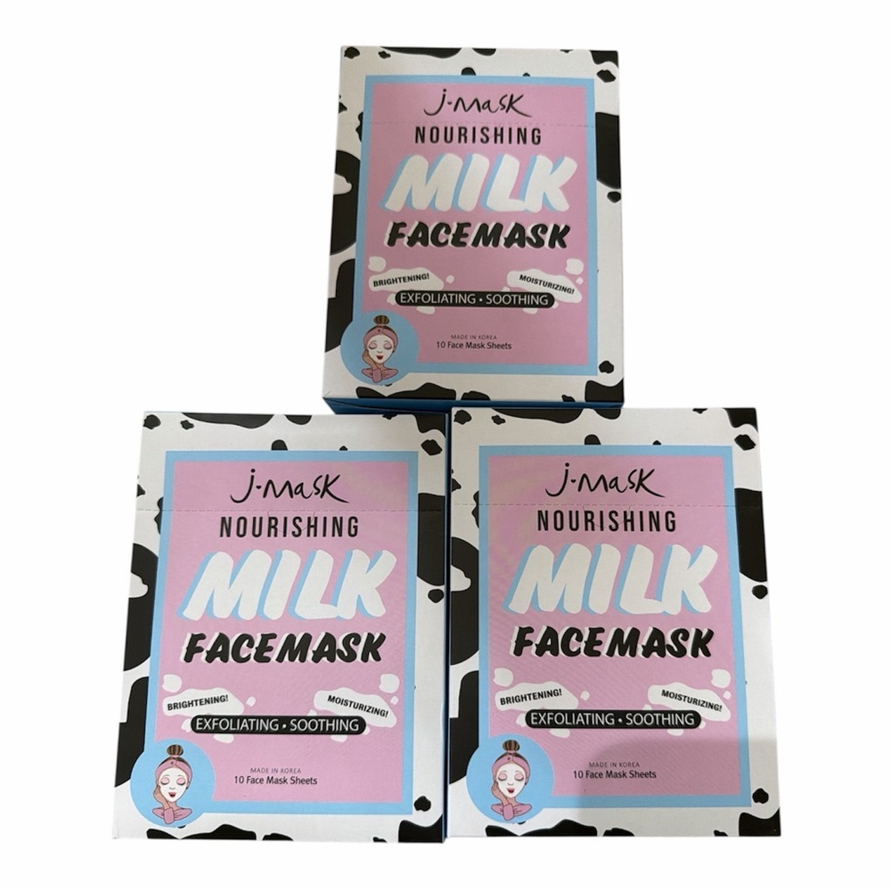 J-Mask Nourishing Milk Face Mask Korean skincare pack of 30 masks